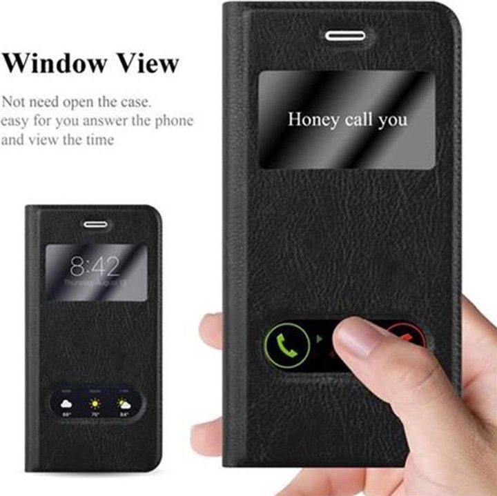 Produktbild Cadorabo Book mit View Doppelfenster Cover (Apple iPhone 7, Apple iPhone SE (2nd Gen))