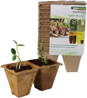Immagine prodotto Windhager Coltivare vasi quadrati 24pz.