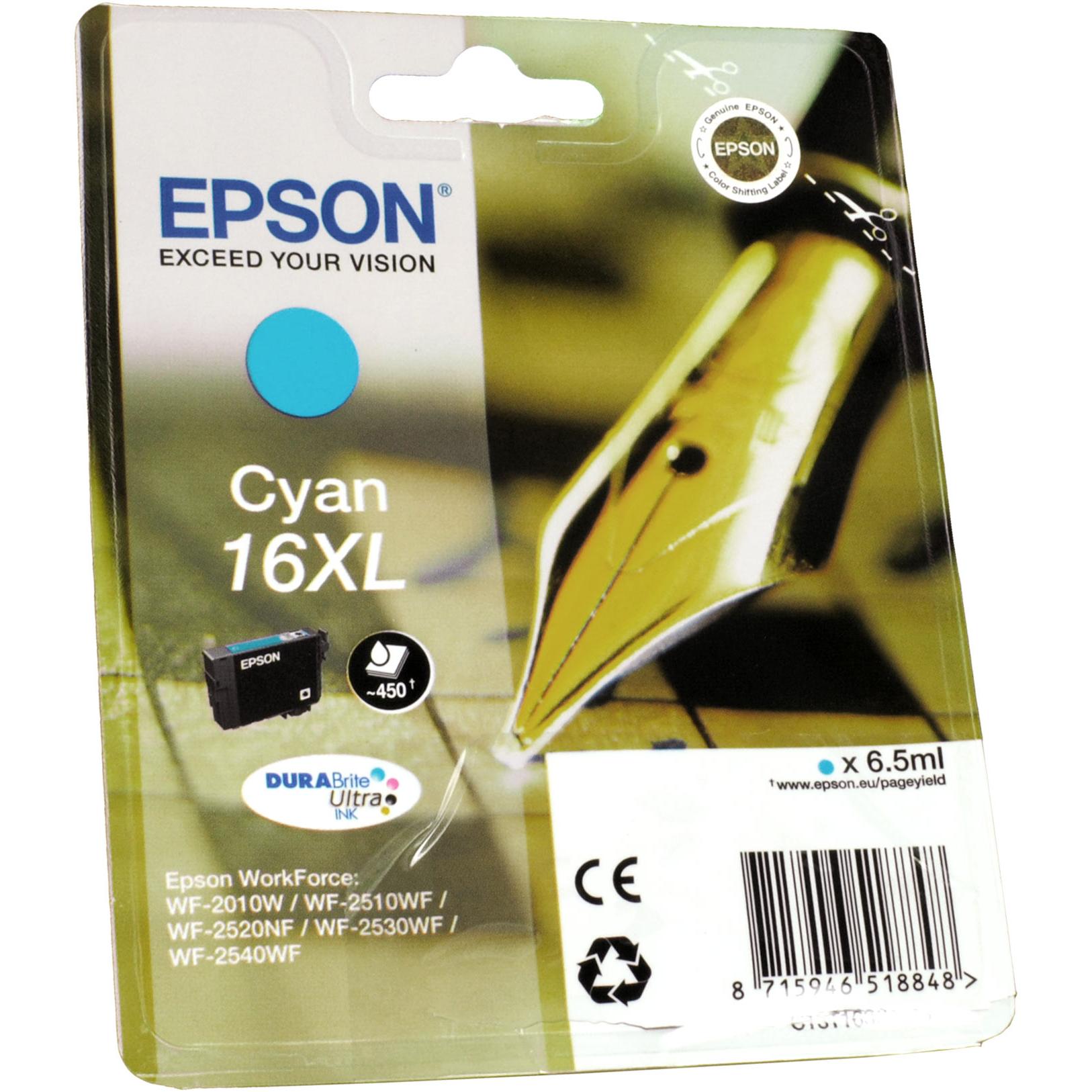 Epson, Druckerpatrone, 16XL DuraBrite Ultra (C)