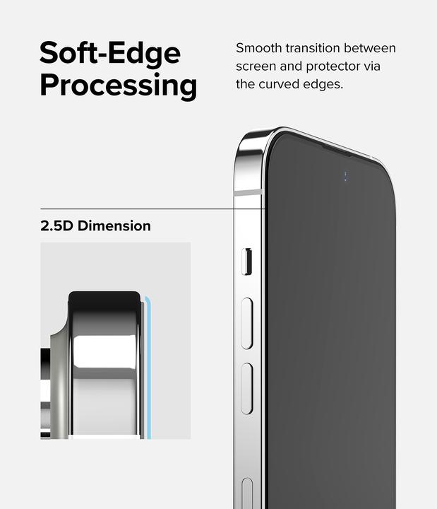 Actual product image Ringke Screen Protector for iPhone 14 Pro Max SCREEN PROTECTOR TEMPERED GLASS w installation Jig (Apple iPhone 14 Pro Max)