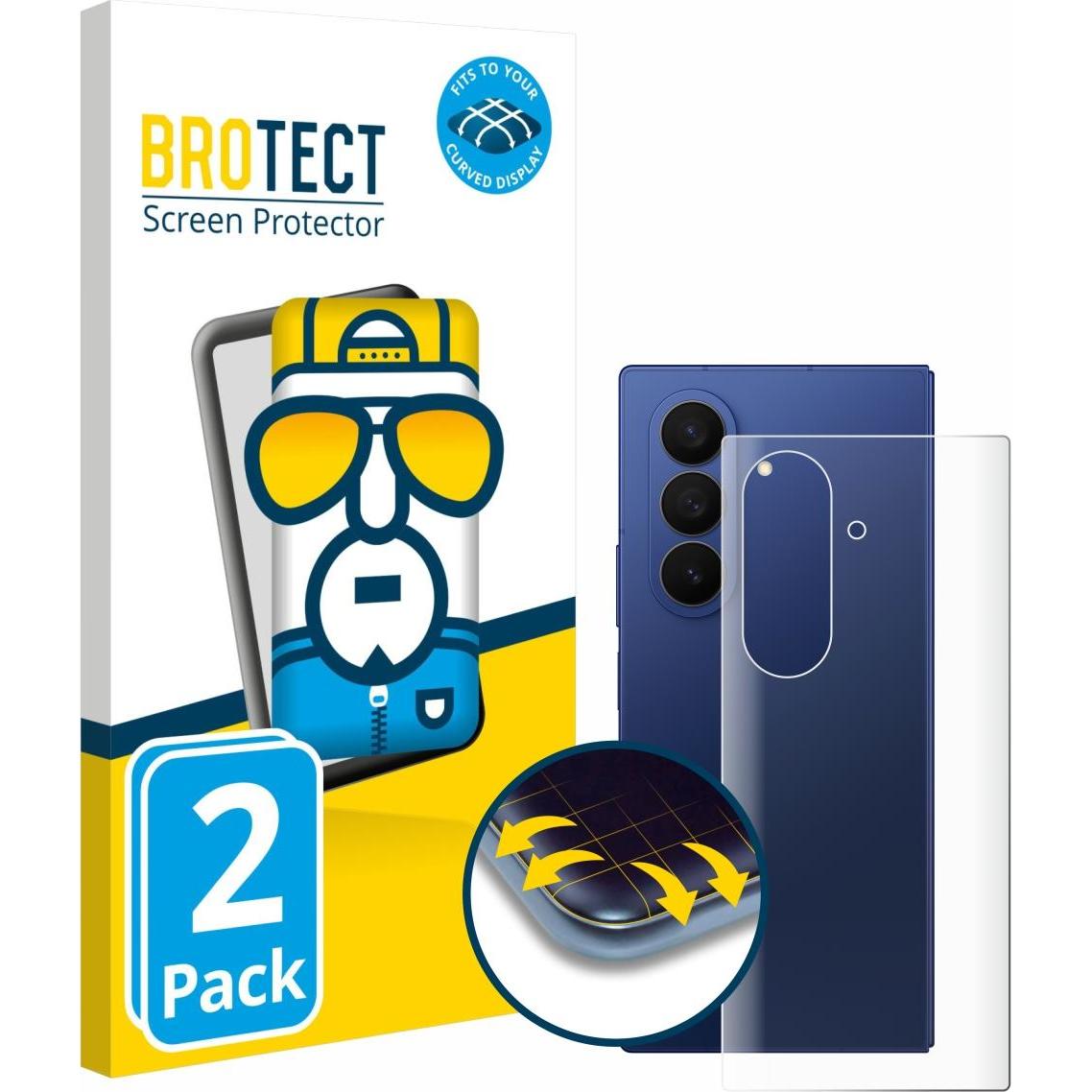 BROTECT Full-Screen Pellicola (2 pz., Samsung Galaxy Z Fold7), Pellicola protettiva smartphone, Trasparente