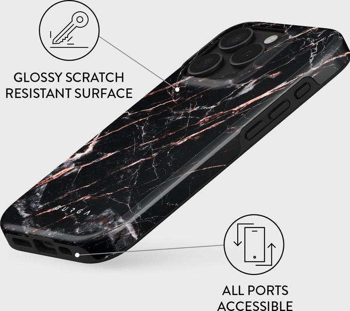 Produktbild Burga Tough Case Apple iPhone 16 Pro - Rose Gold Marble (Apple iPhone 16 Pro)
