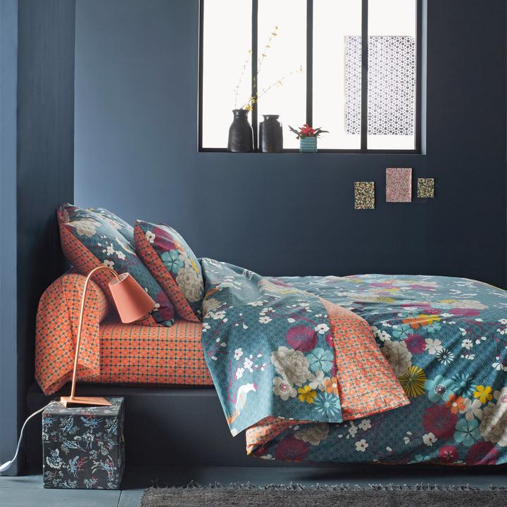 Immagine prodotto La Redoute Interieurs Miss China Bleu Canard (Oberleintuch, 270 x 290 cm)