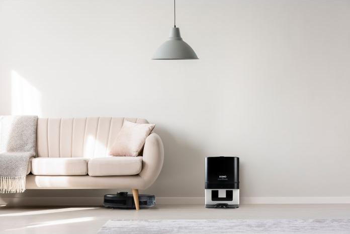 Immagine prodotto Domo DO7298S Robot aspirapolvere e mocio nero controllato da app, telecomandato, con saggezza (2700 Pa, Panno)