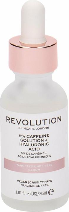 Actual product image Makeup Revolution Skincare 5% Caffeine Solution + Hyaluronic Acid (Eye care serum, 30 ml, Day)