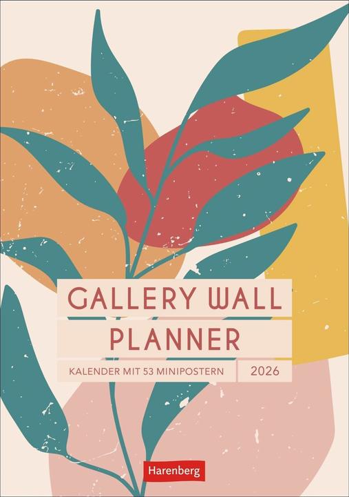 Actual product image Harenberg Gallery Wall Planner Wochenplaner 2026 - Kalender mit 53 Minipostern (25 x 35.5 cm, German)