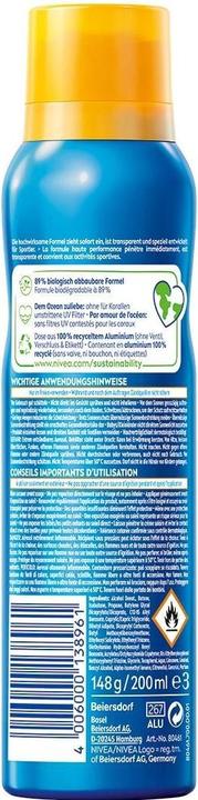 Immagine prodotto NIVEA Protect & Dry Touch (Spray solare, SPF 50, 200 ml)