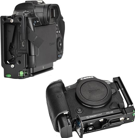 Actual product image Sunwayfoto L-Bracket for Canon R5/R6 PCL-R5 (L-rail)
