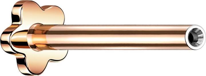 Image du produit Star Piercing Micro Threadless tige labret fleur or rose (Titane, sans laiton)