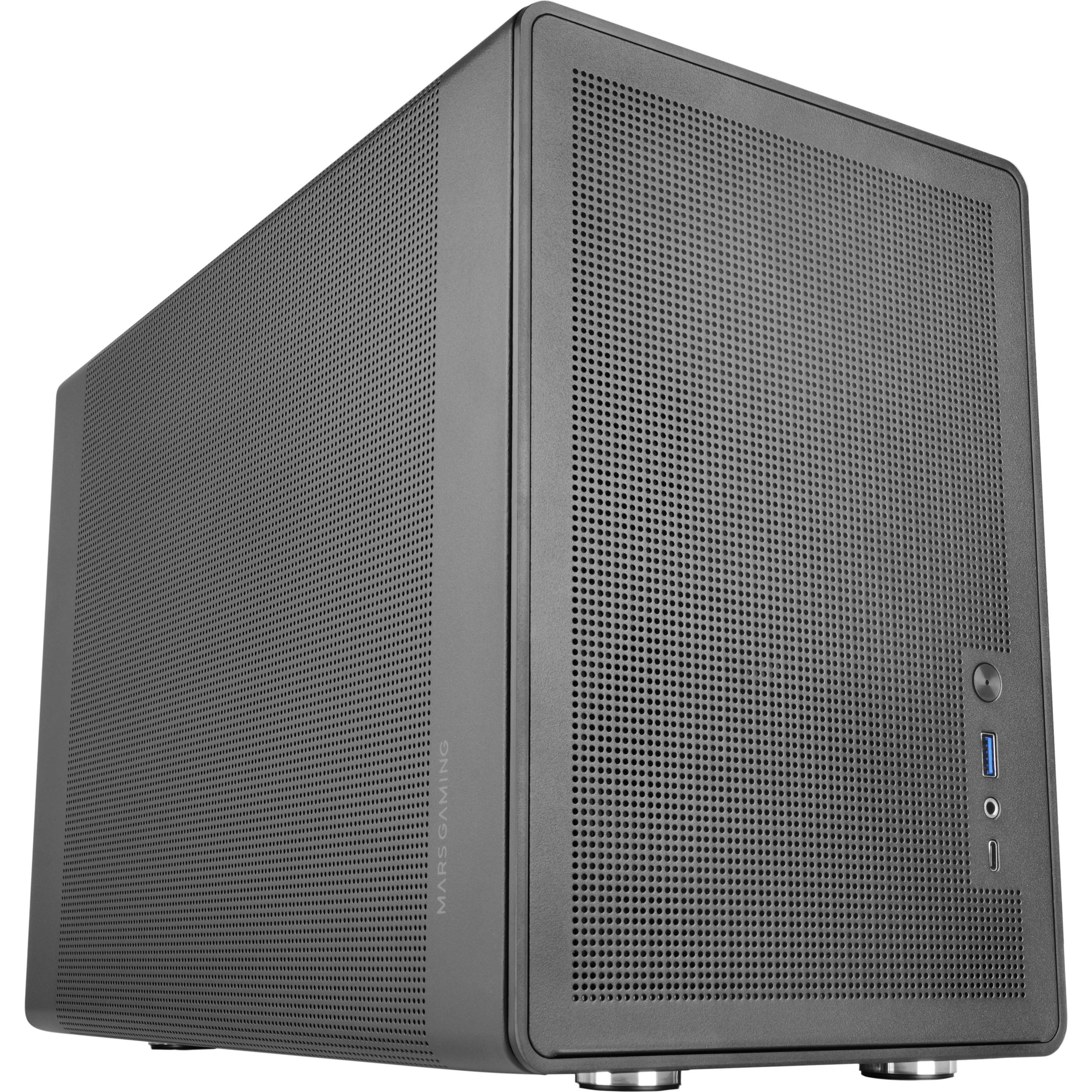 Mars Gaming Nero Boitier Mini Tour Micro Atx Mc-Xpro (Noir) (Matx, Mini-Itx), Case Pc,