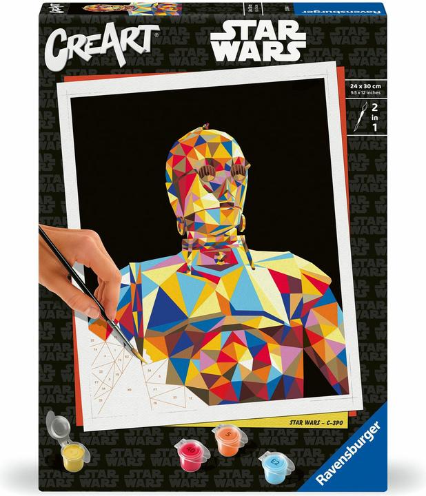 Actual product image Ravensburger CreArt - Painting by numbers 23894 - Star Wars - C-3PO - from 12 years