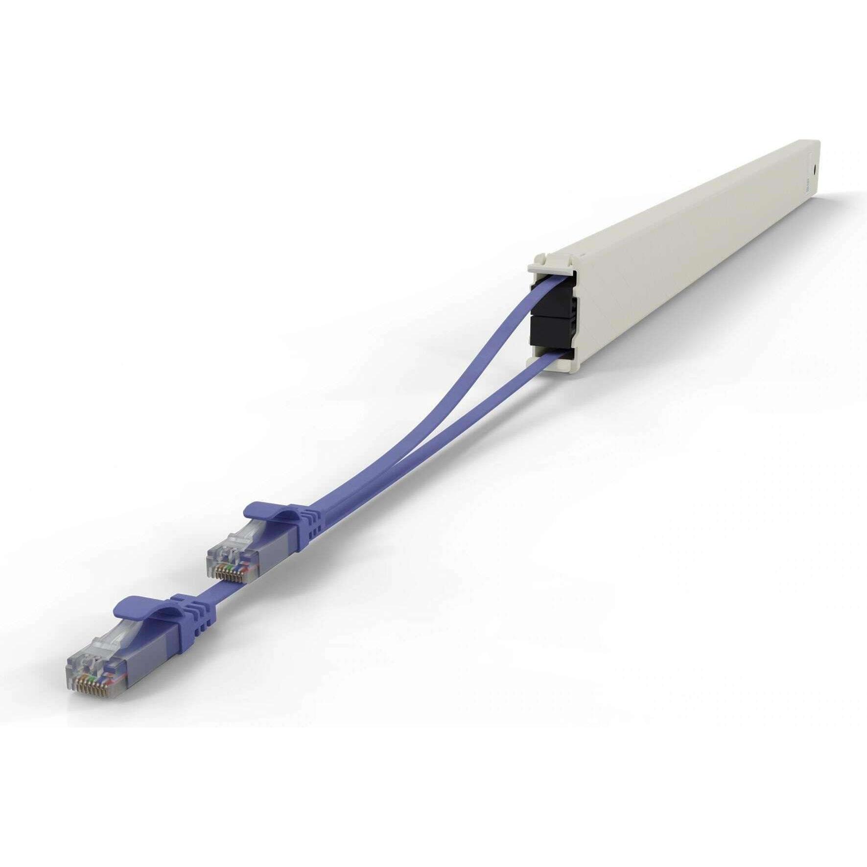 PATCHBOX one / Cassette / 46RU / Cat 6A, UTP, 2.5 m, Violett (U/UTP, CAT6a, 2.50 m), Netzwerkkabel