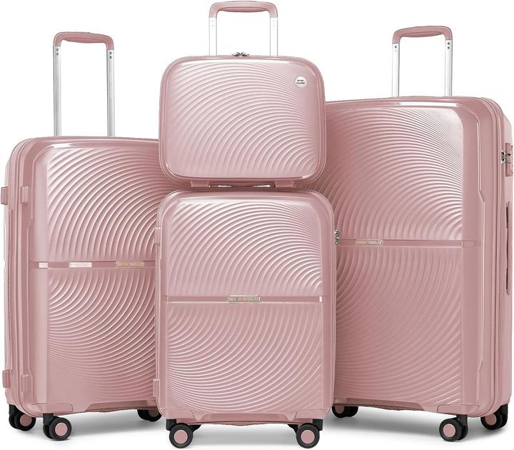 Immagine prodotto British Traveller Valigia trolley con rotelle spinner e blocco TSA