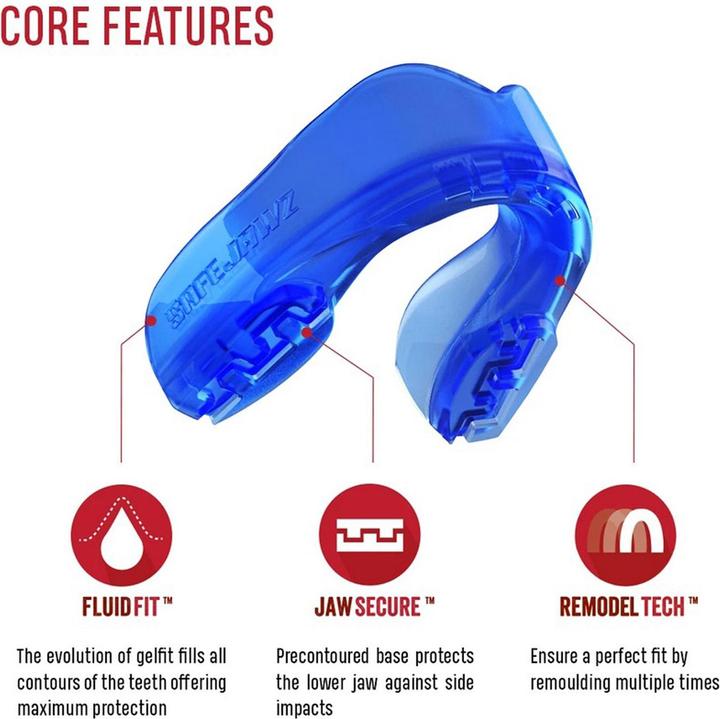 Actual product image SafeJawz Mouthguard Extro Series Ice Senior (One size)
