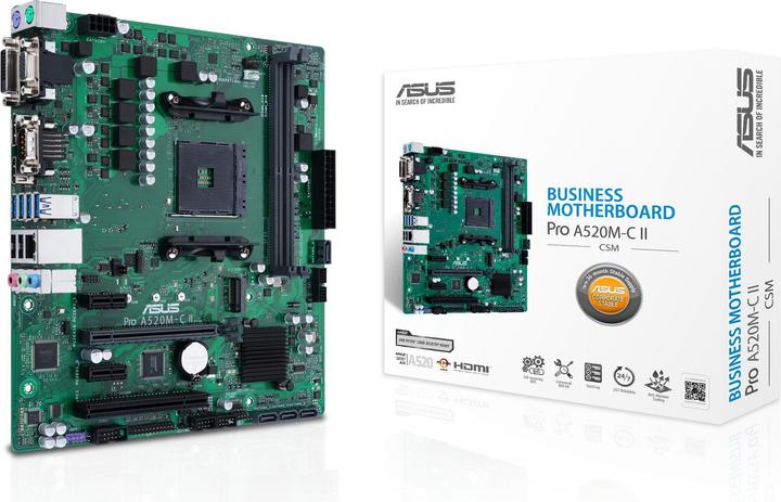 ASUS Pro A520M-C II/CSM (AM4, AMD A520, mATX)