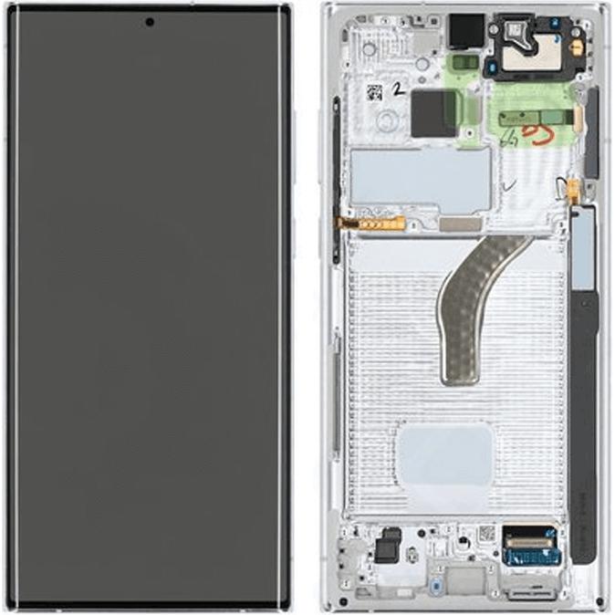 Samsung Galaxy S22 Ultra LCD Display Phantom White (Display, Galaxy S22 Ultra), Mobilgerät Ersatztei