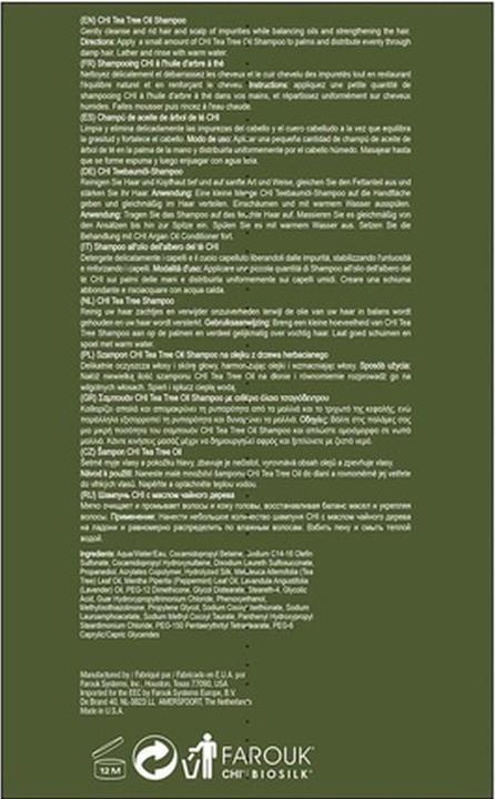 Image du produit CHI Tea Tree - Shampooing à l'huile (355 ml, Shampoing liquide)