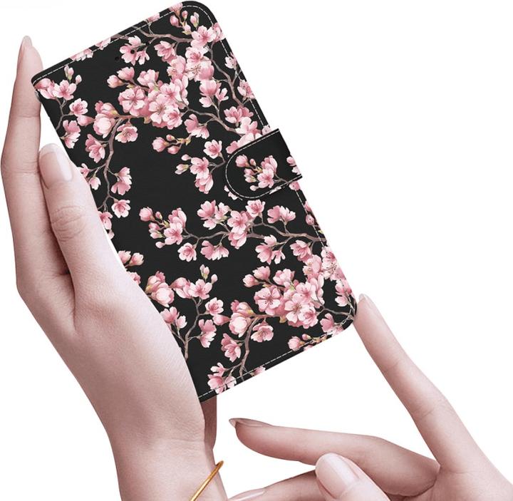 Produktbild Cover-Discount iPhone 16e - Tasche Hülle mit Blüten Motiv (Apple iPhone 16e, Apple iPhone 17e)