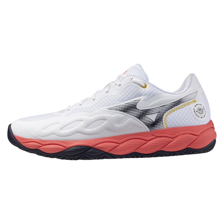Mizuno, Unisex, Tennisschuhe, Wave Enforce Court Ac (45), Rot, Weiss
