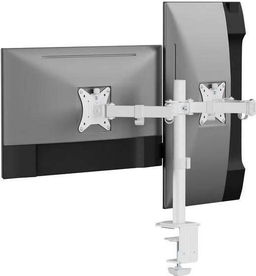 Produktbild equip Tischhalterung 17"-32"/ 2TFT je 9kg 360° Gasfeder ws (Tisch, 32.01")