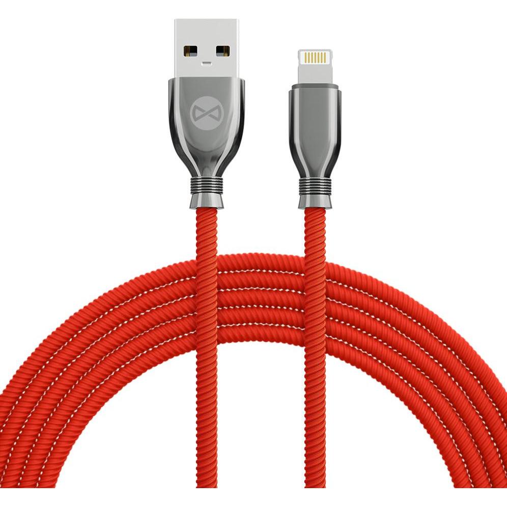 Thumbnail - Forever Tornado Kabel USB - Lightning 1,0 m 3A rot (USB 3.0), USB Kabel