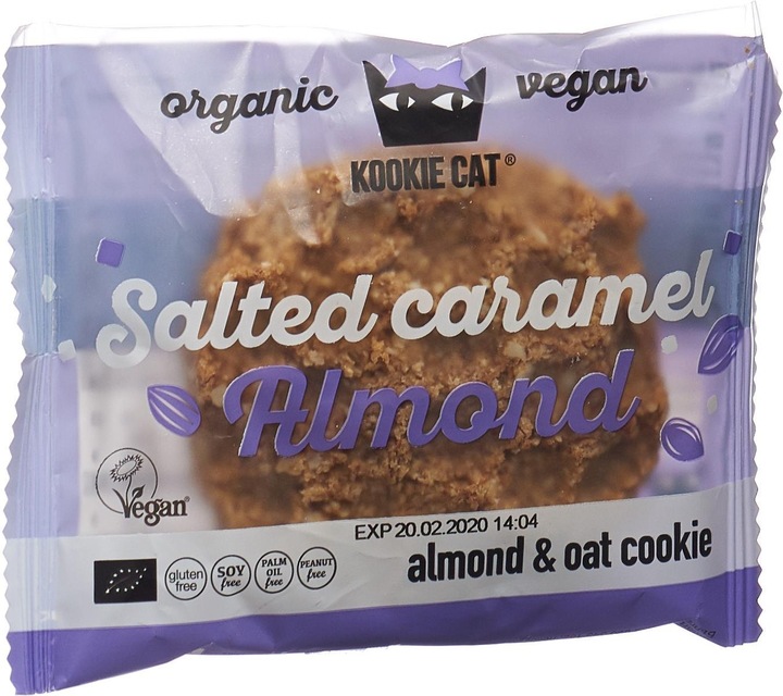 Produktbild Kookie Cat Salted Caramel Almond Cookie (1 Stk., 50 g)