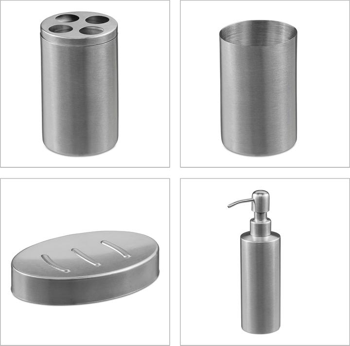 Produktbild Relaxdays 4-tlg. Badezimmer-Set