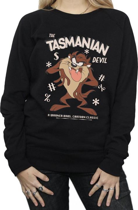 Immagine prodotto Looney Tunes Felpa Diavolo della Tasmania Vintage Donna (L)