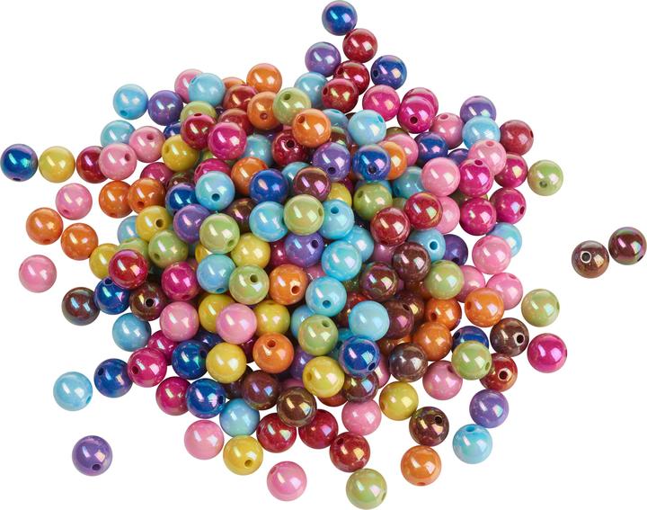 Produktbild VBS XXL Acrylperlen "Bunt-Opak", Ø 12 mm, 250 g