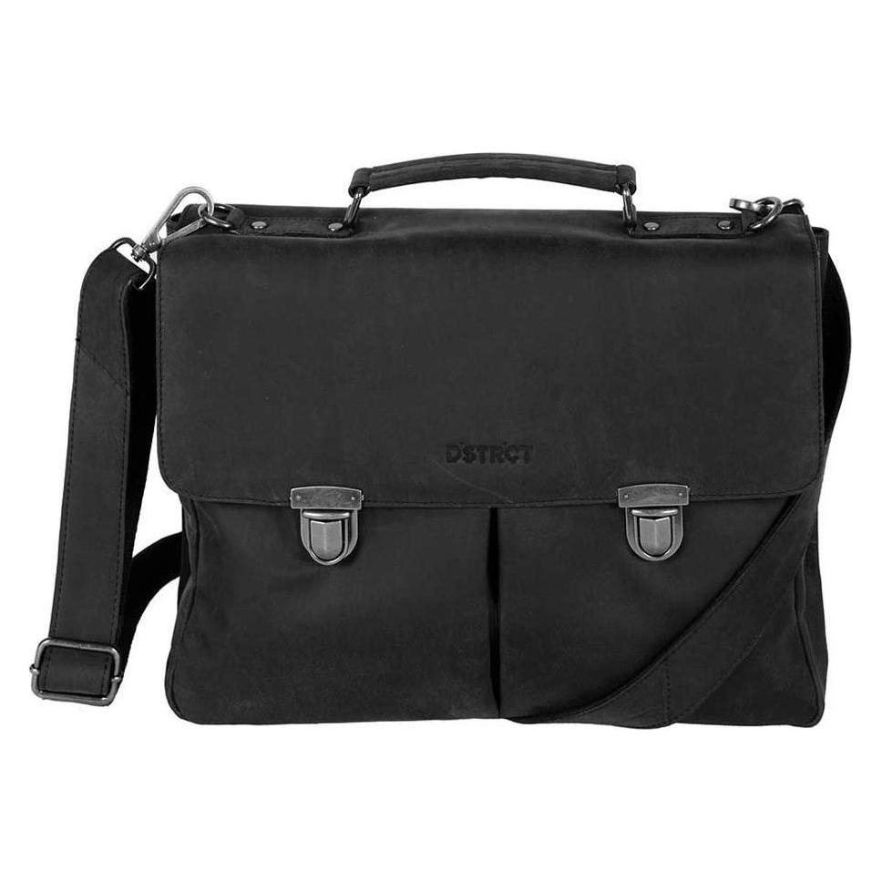 Dstrct Wall Street A4 Laptop -Tasche -15, 4 Zoll - Schwarz (15.40"), Laptoptas, Zwart