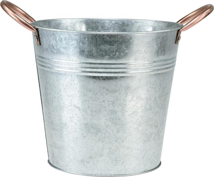 Produktbild Viana Blumentopf Eimer mit Griffen Deko (27 x 27 x 17 cm)