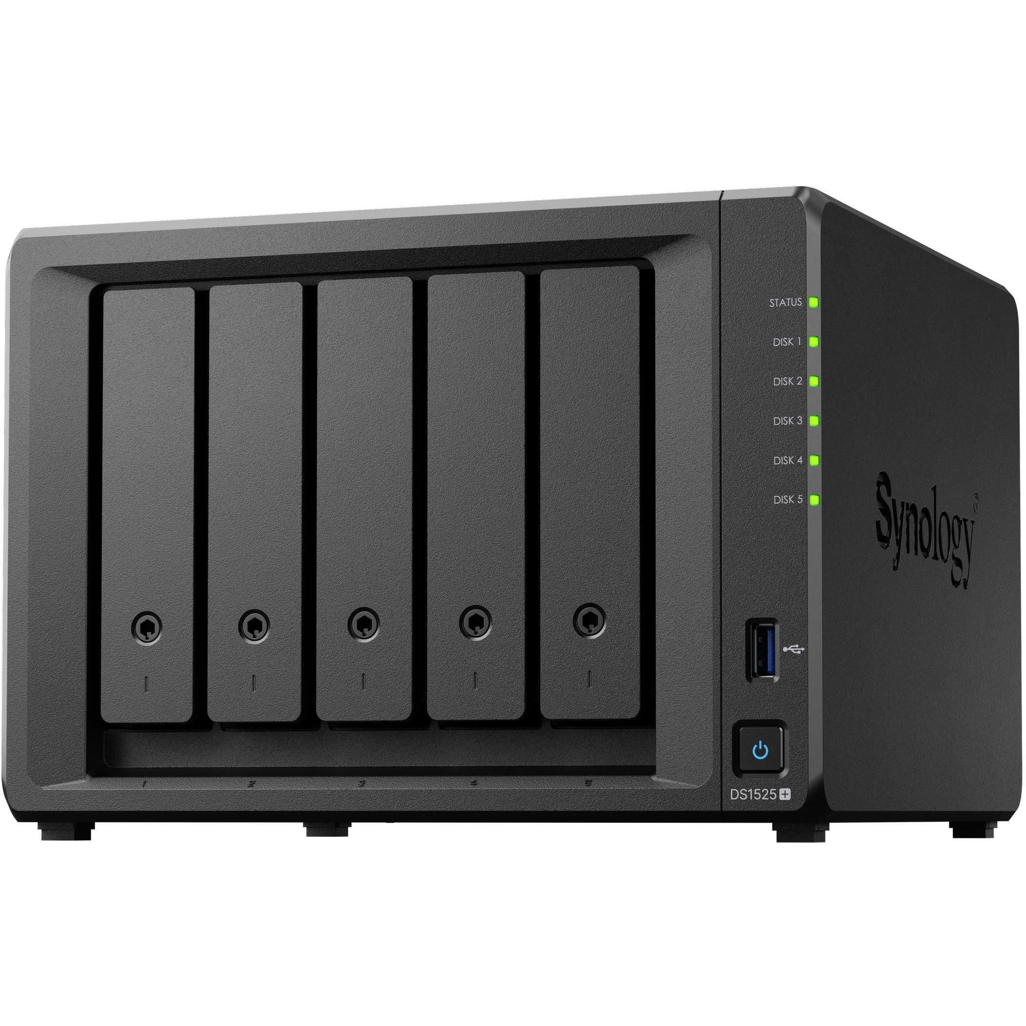 Synology DS1525+ (0 TB), NAS, Schwarz