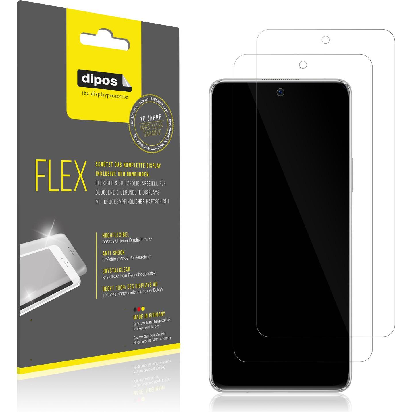 Dipos Displayschutzfolie Full-Cover 3D (3 Stück, Huawei Nova 9 SE), Smartphone Schutzfolie, Transparent