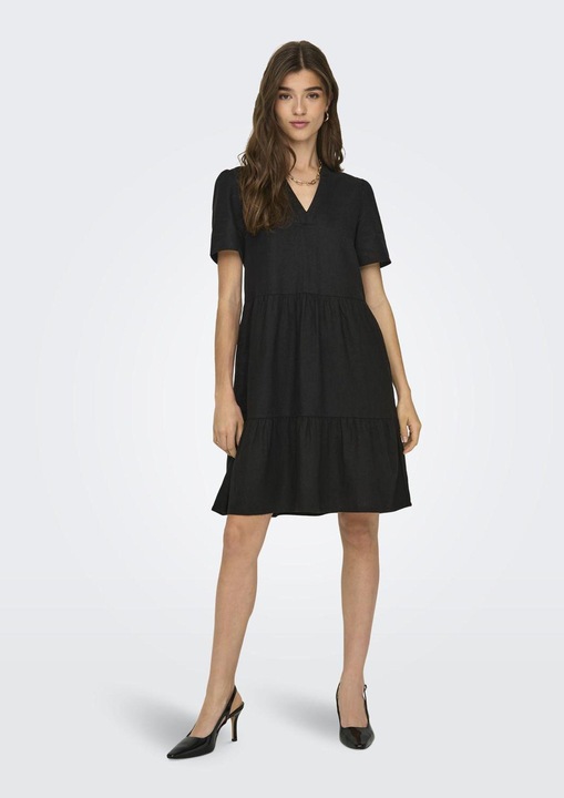 Produktbild Only Normal geschnitten V-Ausschnitt Kurzes Kleid Glockenförmiges Kleid (L)