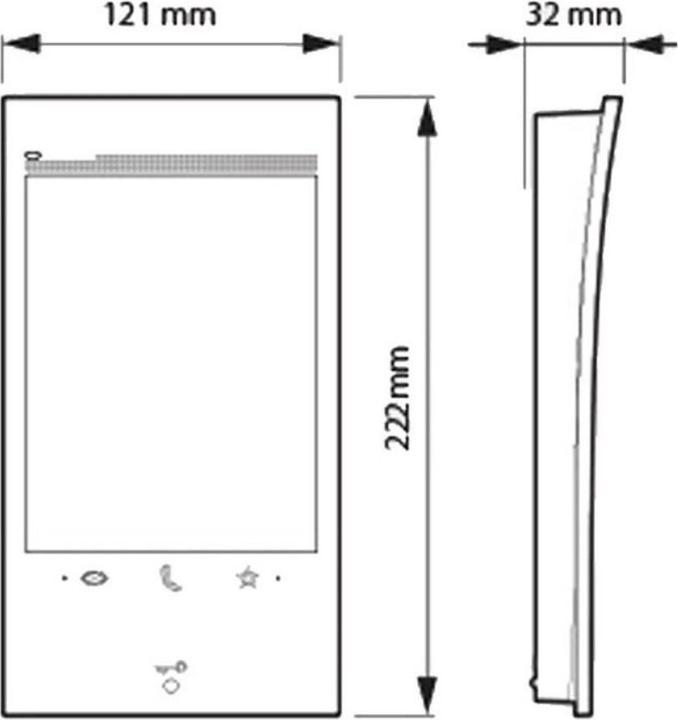 Actual product image Bticino BTIC video intercom set (Wi-Fi)