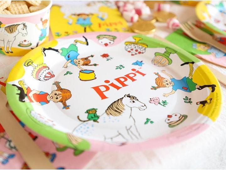 Actual product image Haza Witbaard Pippi Longstocking: Plate - 8 pcs (8 x)