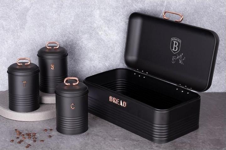 Actual product image BerlingerHaus 4-Piece Storage Set Black Rose Collection