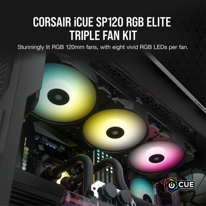 Immagine prodotto Corsair SP120 RGB Elite (120 mm, 3 x)