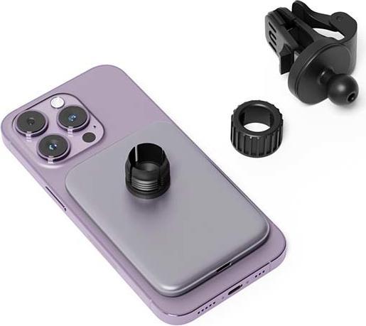 Image du produit Epico 9915101300218 chargeur d'appareil mobile Smartphone Argent, blanc Allume-cigare Chargement sans fil