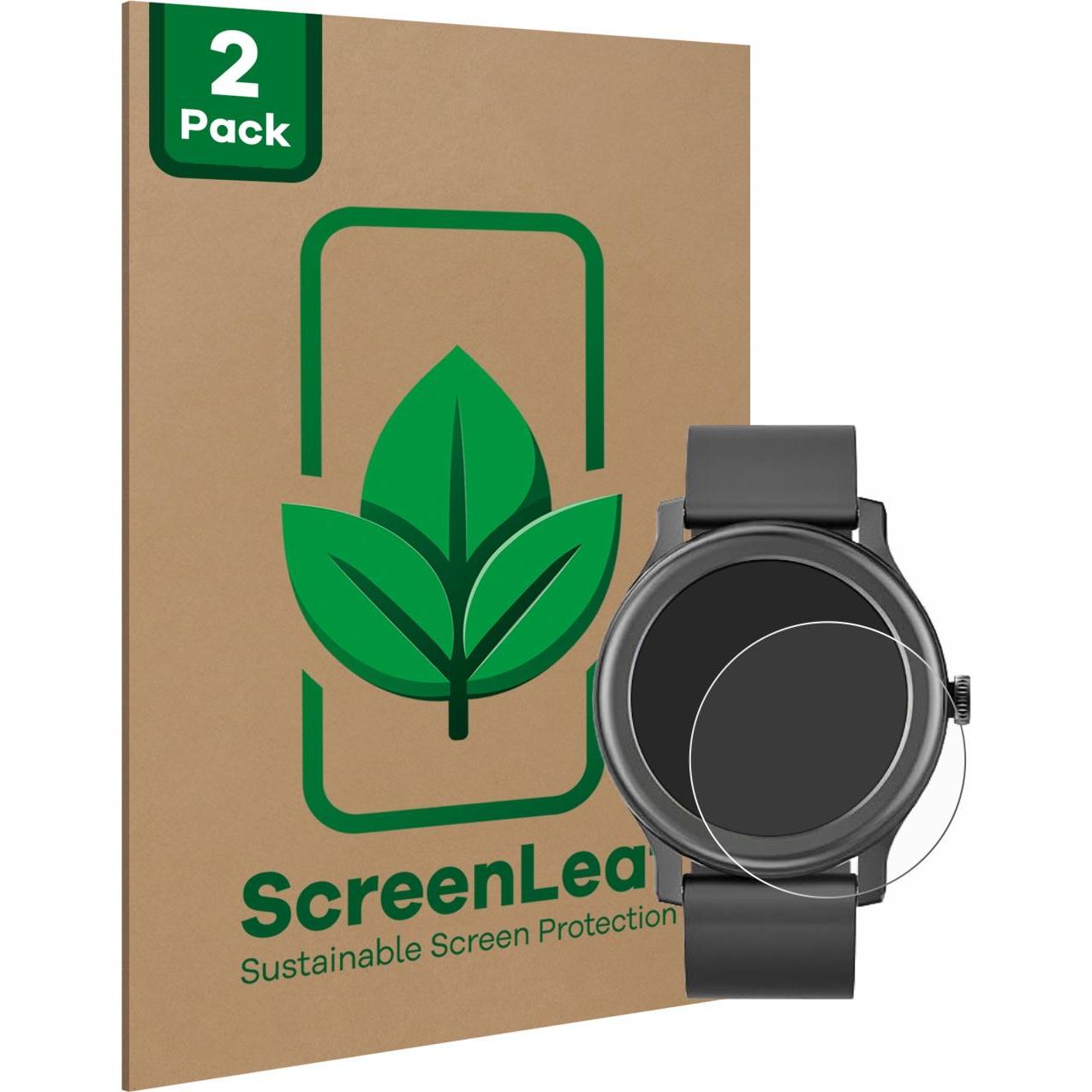 Thumbnail - ScreenLeaf Schutzfolie nachhaltiger Displayschutz Displayschutzfolie Folie Klar Transparent, Smartwatch Schutzfolie, Tra...