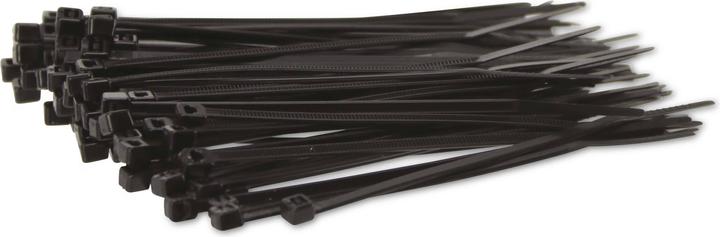 Actual product image KSS Range of cable ties polyamide 6.6, black, 96x2.5, UV-resistant, 100 pcs. (Plastic cable ties, 96 mm, 100 pcs.)