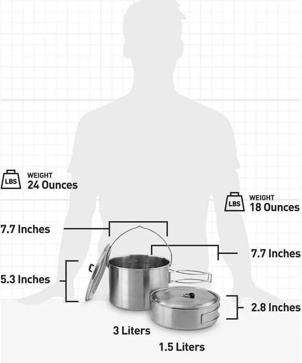 Produktbild Solo Stove Kochtopf 2er-Set