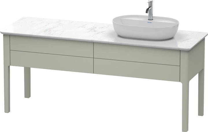 Actual product image Duravit Vanity unit LUV 743x1388x570mm Be re taupe satin finish