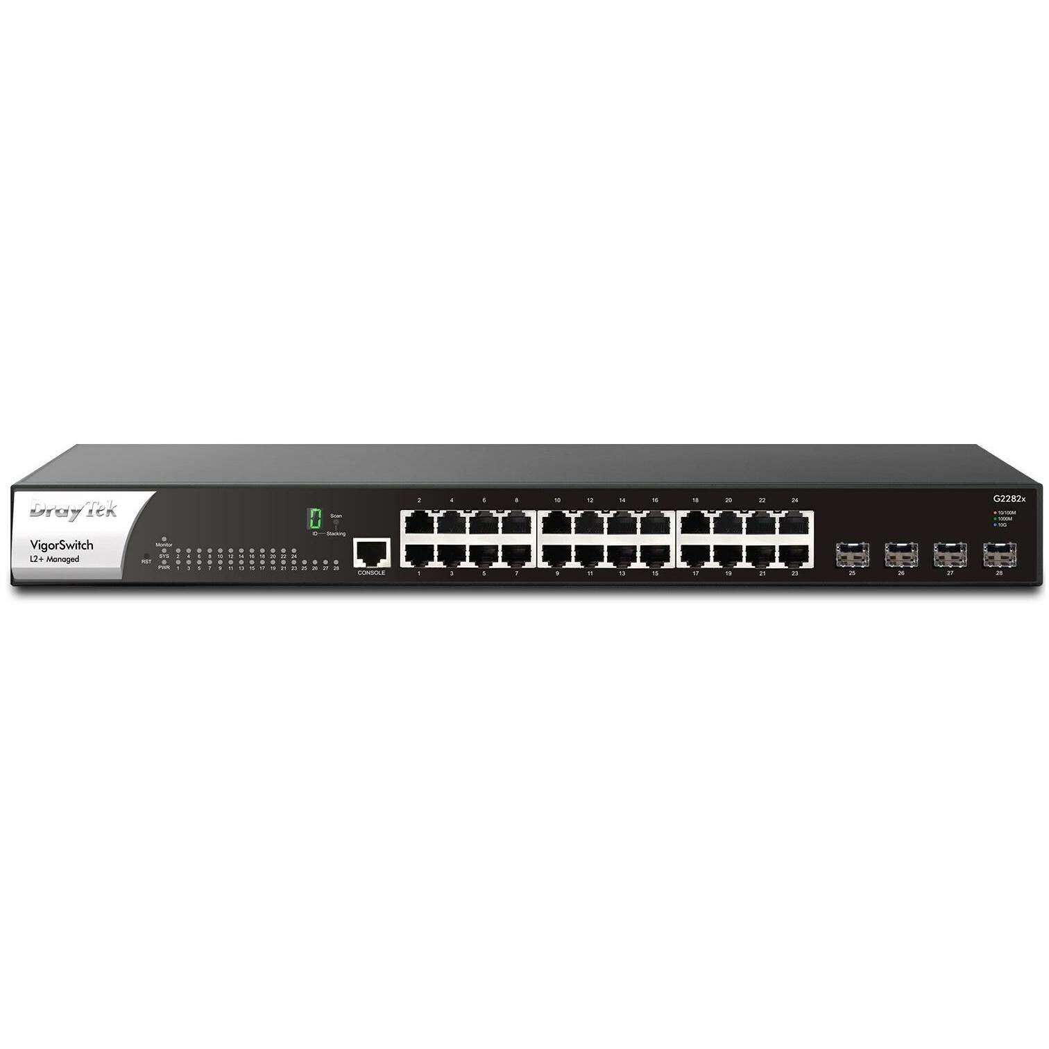 Thumbnail - Draytek Switch VigorSwitch G-2282X 4*SFP+/24*GE (28 Ports), Netzwerk Switch