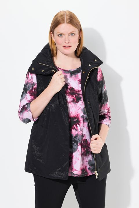 Actual product image Ulla Popken Weste, Schmuckverschluss, Stehkragen, Komplettfutter (42, 44)