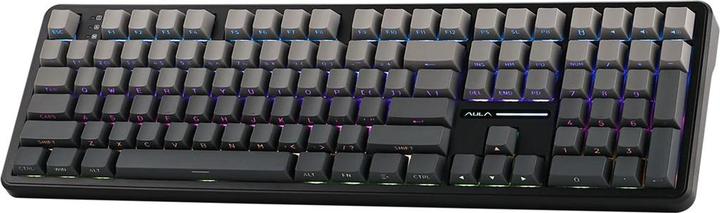 Produktbild Aula Tastatur mit Gasket-Tastenbelag F108 Gradient Grey Nimbus V3-Schalter RGB (DE, Kabelgebunden, Kabellos)