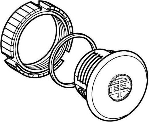 Produktbild Schneider Electric Blindstopfen 22mm schwarz