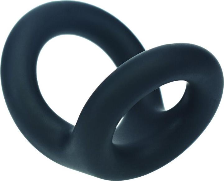Shots Double O Silicone Cockring - S - Black (5 cm)