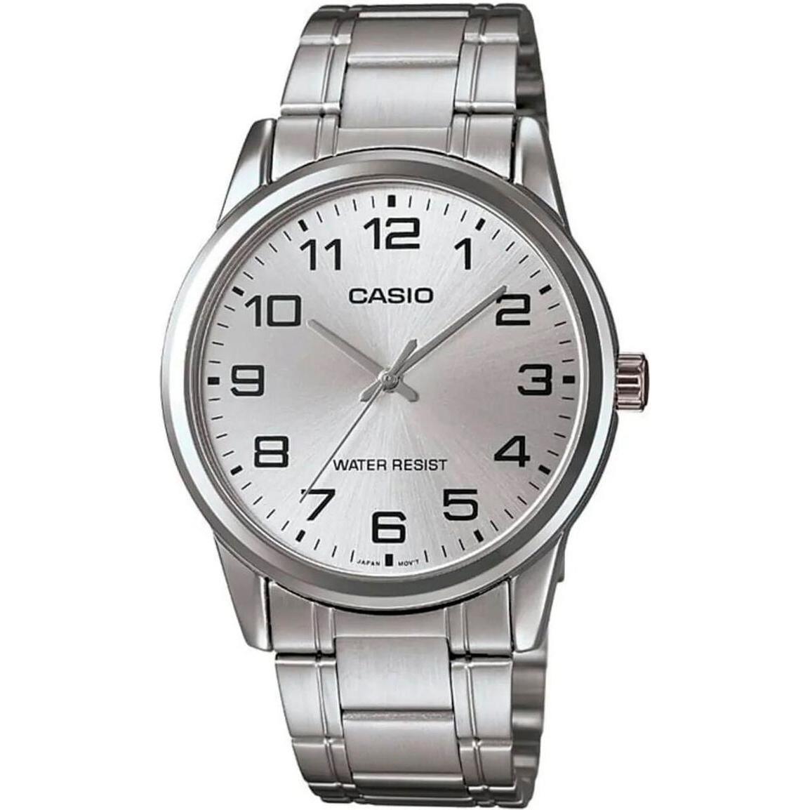 Casio, Armbanduhr, Standard, Silber, (Analoguhr, 38 mm)