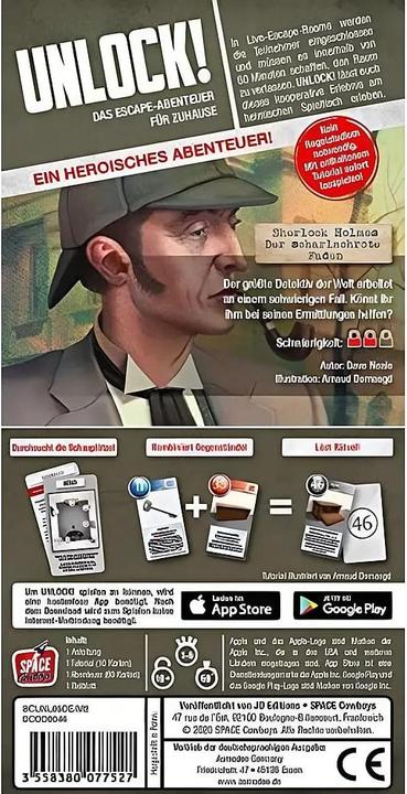 Immagine prodotto Asmodée Sblocca! Sherlock Holmes: Faden Einzelsz. (Tedesco, 1 - 6 Giocatori)
